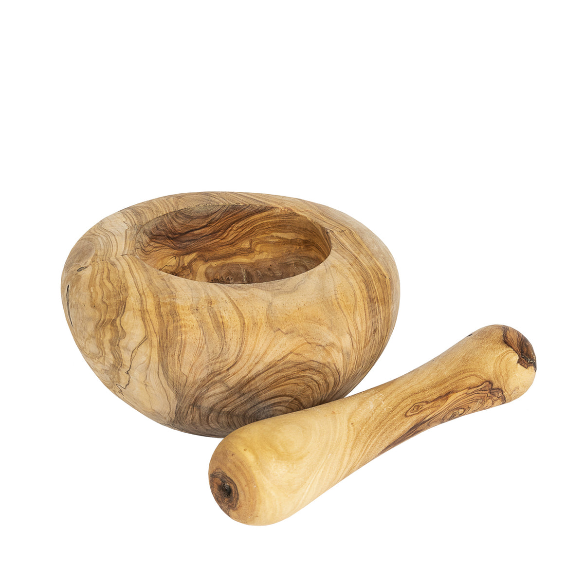 French Olive Wood Mortar + Pestle #petit