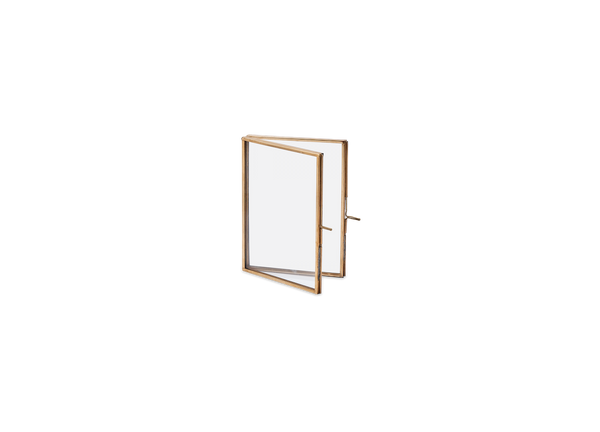 Folded Frame in Antique Brass - 5 x 7 cm