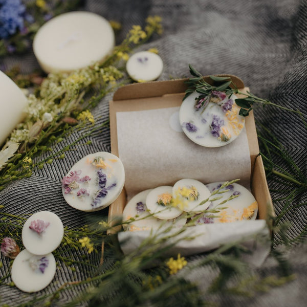Soy Wax Rounds Wild Flowers with Rose Fragrance